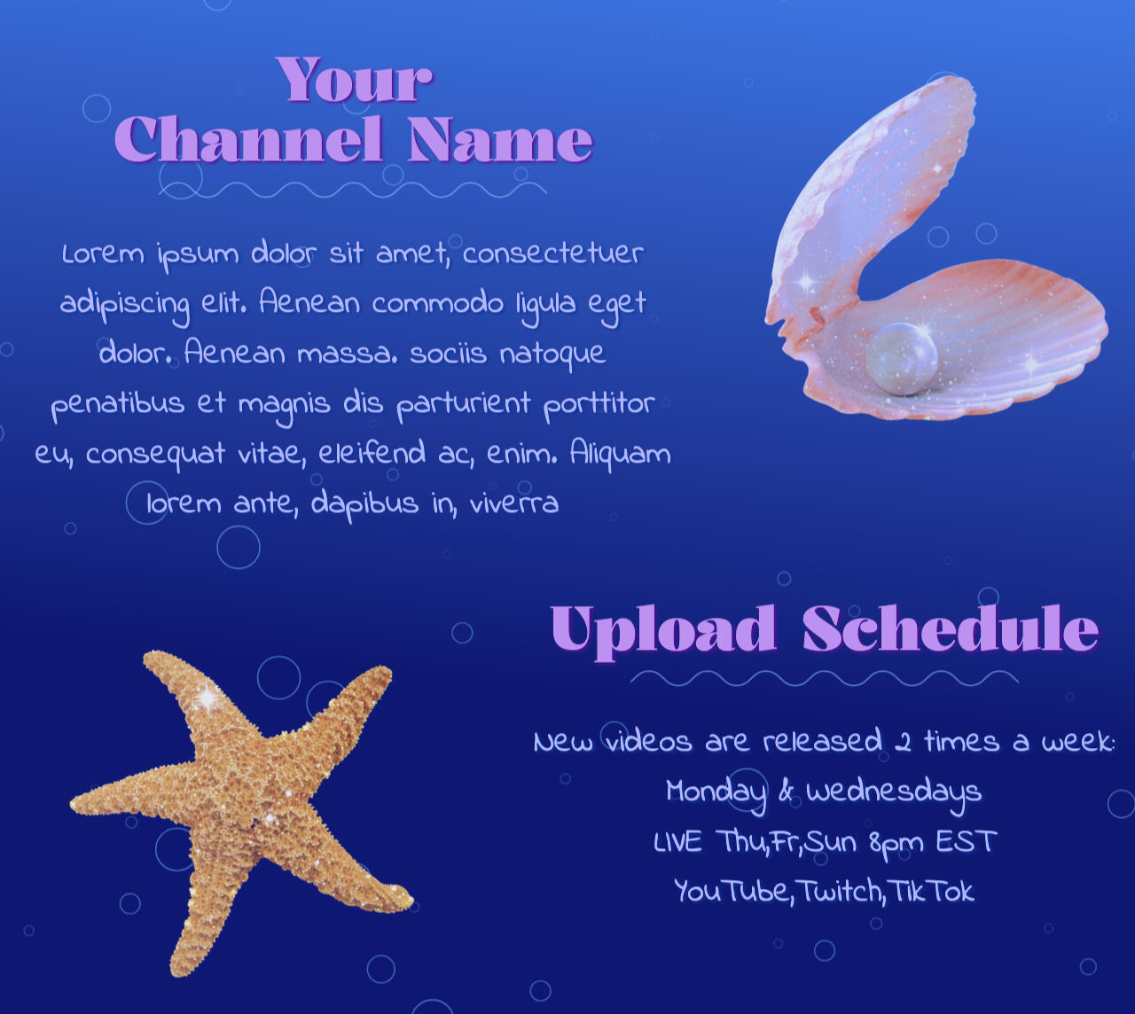 Underwater Jellyfish Carrd Template
